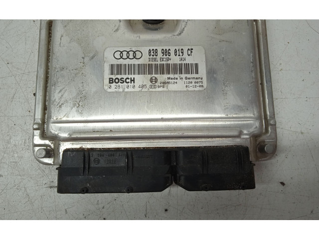 Блок управления двигателя 038906019CF, 0281010405   Audi A6 S6 C5 4B