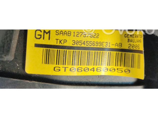 Подушка безопасности водителя 12757622 Saab 9-3 Ver2