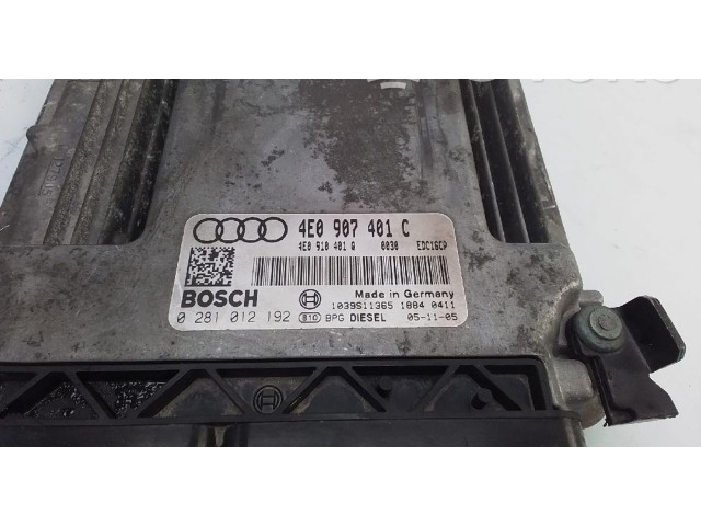 Řídící jednotka 4e0907401c Audi A8 S8 D3 4E 2002