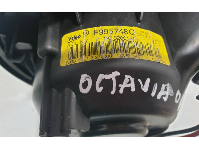 Вентилятор печки 1K1820015F Skoda Octavia Mk2 (1Z)