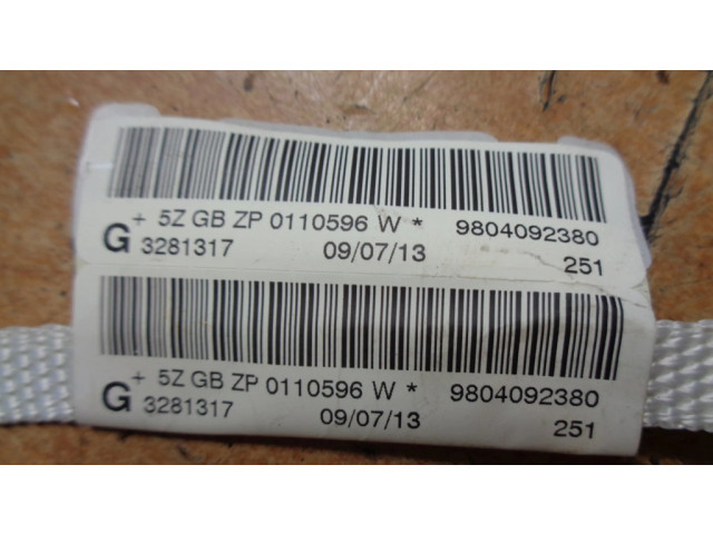 Боковая подушка безопасности 9804092380 Peugeot 2008 I