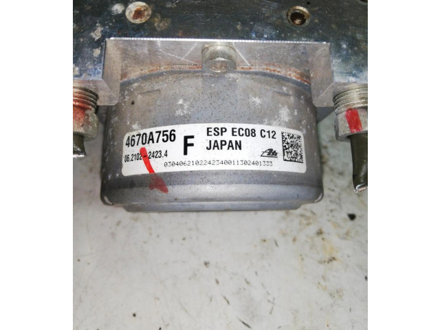 Блок АБС 4670A756 Mitsubishi Outlander 2001 - 2007 года