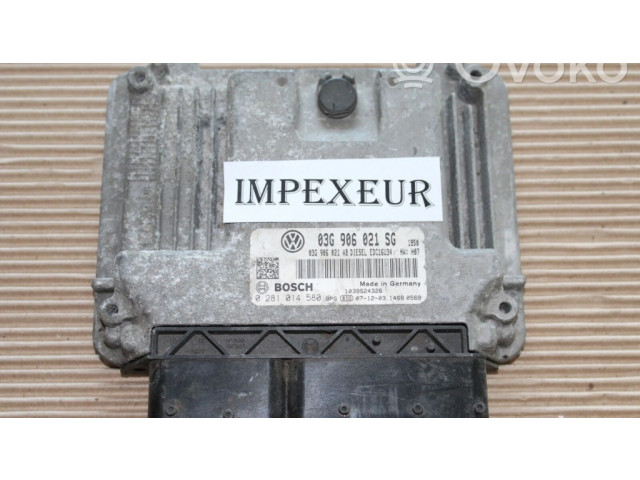 Řídící jednotka 03G906021SG, 0281014580   Volkswagen Caddy 2004