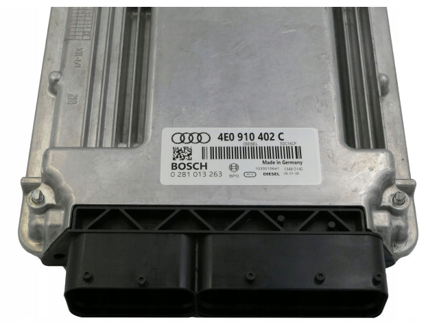 Řídící jednotka EDC16CP, 0281013263   Audi A8 S8 D3 4E 2005