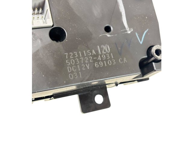 Блок управления климат-контролем 72311SA120, 5037224931 Subaru Forester SG