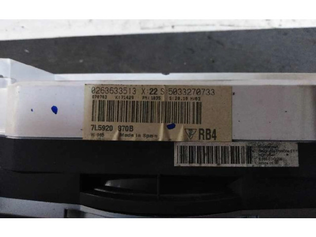 Přístrojová deska Porsche Cayenne (9PA) 2003 7L5920870B, 7L5920870B