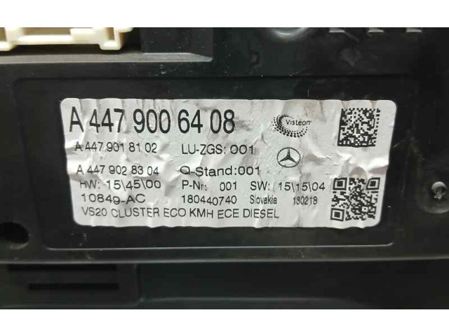 Панель приборов A4479006408   Mercedes-Benz Vito Viano W447       