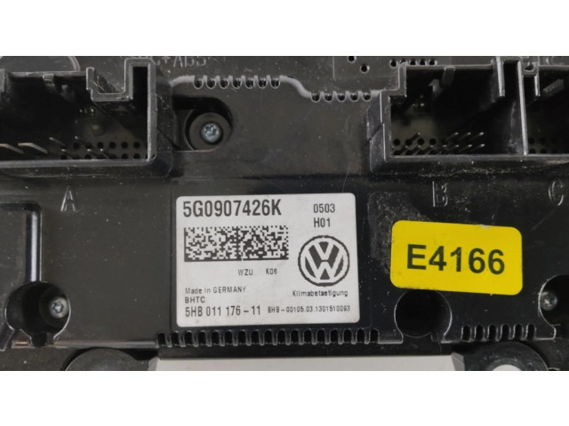 Блок управления климат-контролем 5G0907426K, 5HB01117611 Volkswagen Golf VII