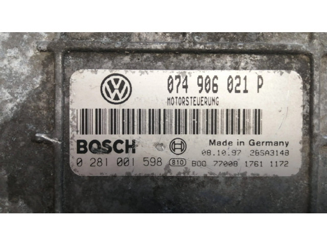 Řídící jednotka 074906021P, 0281001598 Volkswagen II LT 2000