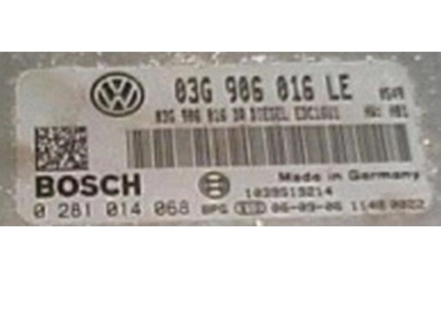 Řídící jednotka 03G906016LE, 0281014068 Volkswagen Caddy 2004