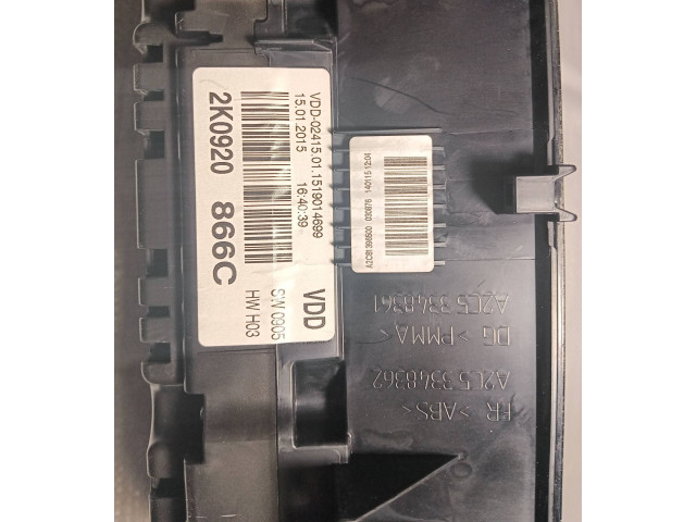 Přístrojová deska Volkswagen Caddy 2014 2K0920866C, VDD024150