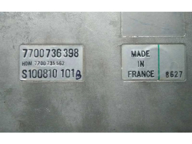 Блок управления двигателя 7700736398, 38533 Renault 21