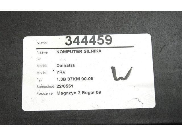 Блок управления двигателем Блок управления 89560-97422 Daihatsu YRV