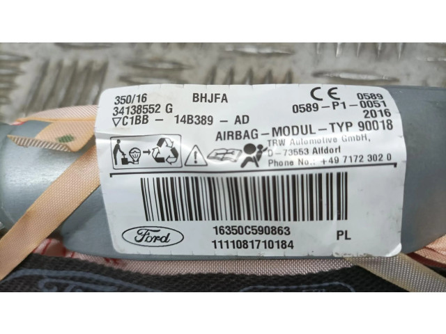 Боковая подушка безопасности C1BB14B389AD, 34138552G Ford Fiesta