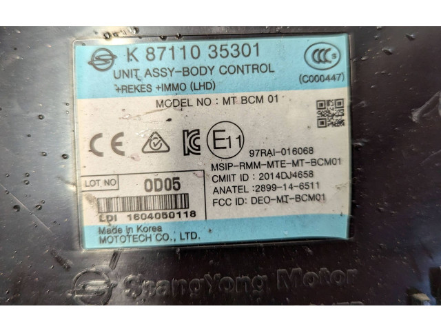 Блок управления 87110-35301, 8711035301   SsangYong Tivoli