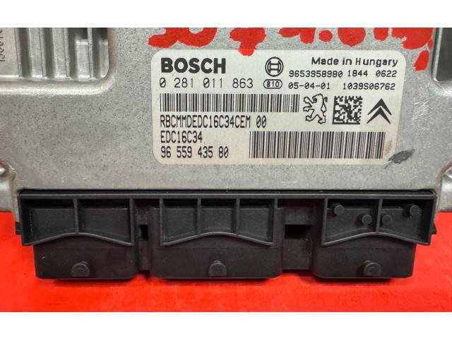 Řídící jednotka 0281011863, 9655943580 Peugeot 307 2005