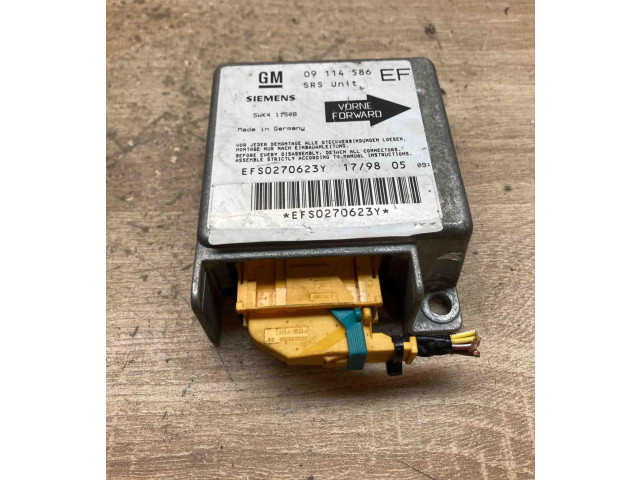 Блок подушек безопасности 09114586, 5WK41150B   Opel Tigra A