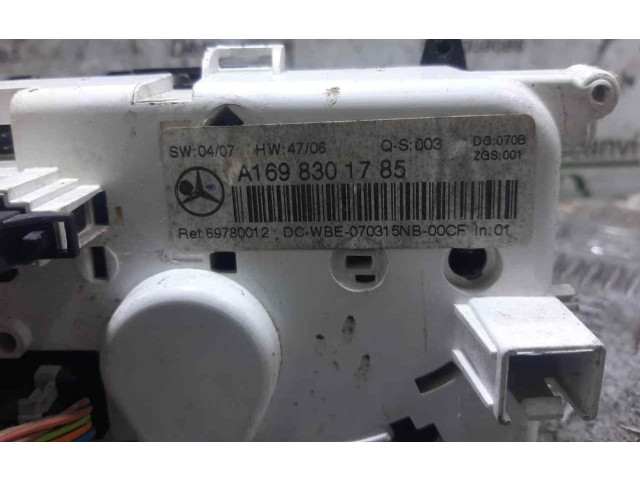Блок управления климат-контролем A1698301785   Mercedes-Benz A W169