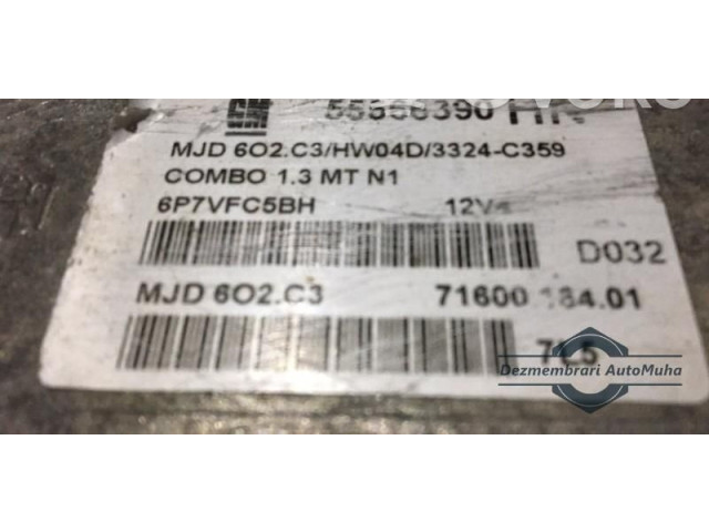 Блок управления двигателем Блок управления 55566390HN, MJD602C3   Opel Combo C