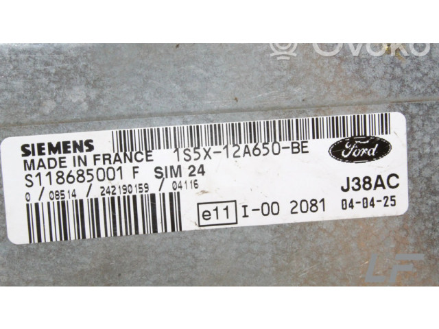 Блок управления двигателя 1S5X12A650BE   Ford Ka