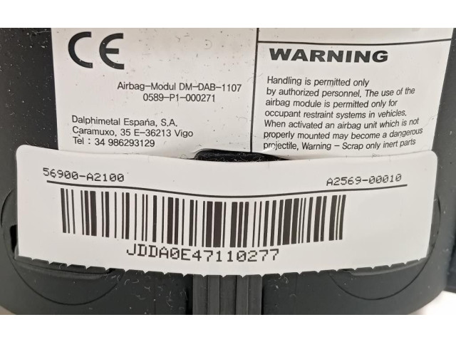 Подушка безопасности водителя 56900-A2100, 56900-A2100   KIA Ceed