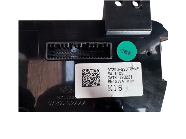 Блок управления климат-контролем 97250G2070WMP, 97250G2XXX   Hyundai Ioniq
