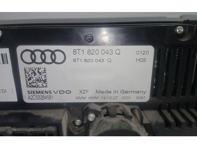 Блок управления климат-контролем SIEMENSVDO, 2.ENCHUFES Audi A5 8T 8F