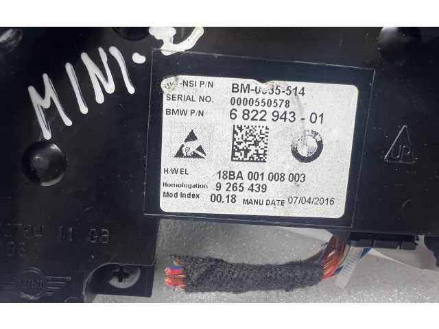 Geschwindigkeitsmesser Cockpit 6822943   Mini One - Cooper F56 F55       