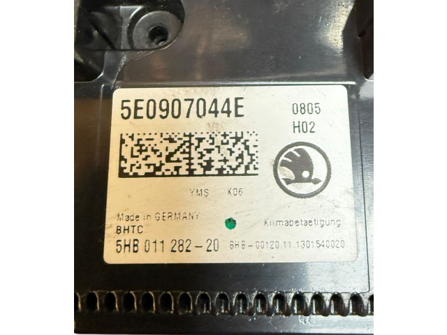 Блок управления климат-контролем 5E0907044E, 5HB01128220   Skoda Superb B8 (3V)