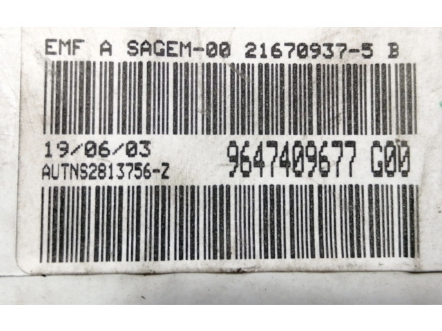 Дисплей 9647409677 Citroen Xsara