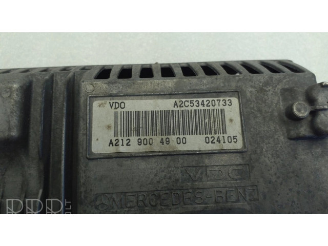 Дисплей    A2129004900, A2129010400   Mercedes-Benz E C207 W207