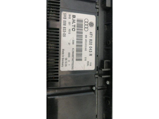 Блок управления климат-контролем Audi A6 S6 C6 4F