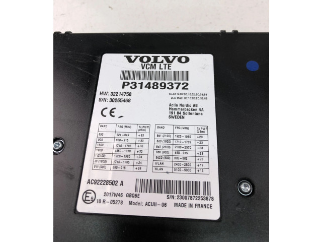 Блок управления P31489372, NO2896   Volvo XC90