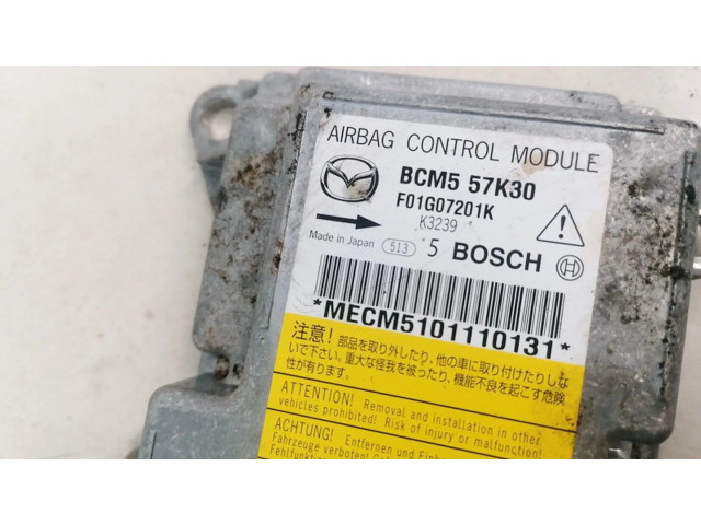 Блок подушек безопасности BCM557K30, F01G07201K Mazda 3 II
