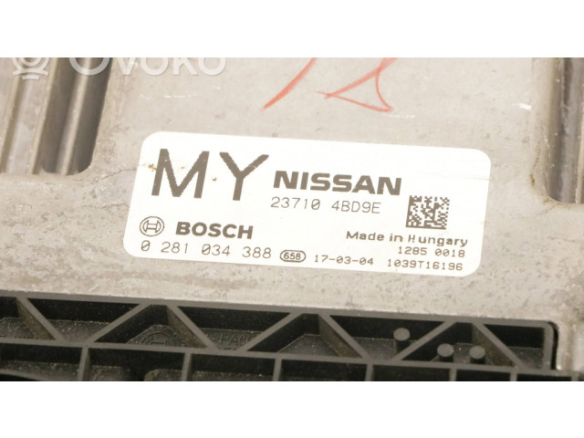 Řídící jednotka 0281034388, 237104BD9E Nissan X-Trail T32 2017