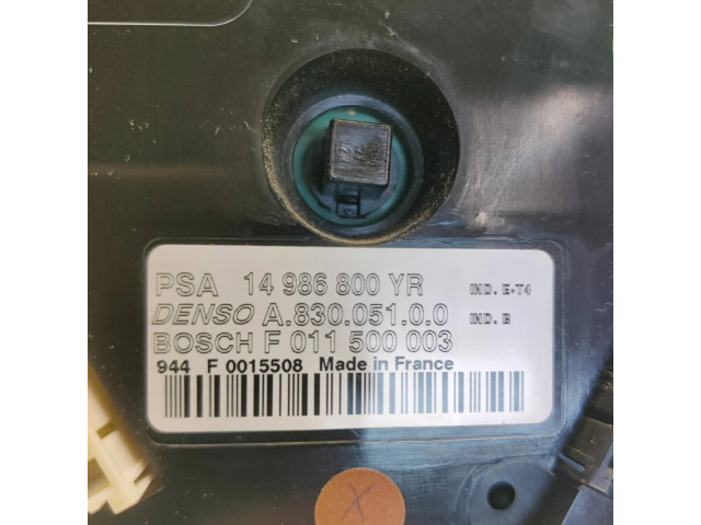 Блок управления климат-контролем 14986800YR, F011500003 Citroen C8