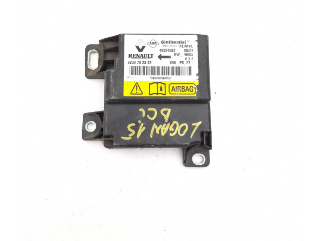 Блок подушек безопасности 8200702322, 403245B2 Dacia Logan I
