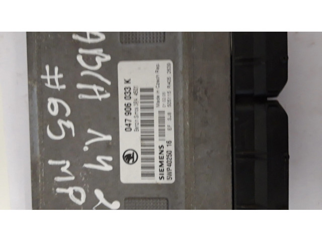 Блок управления двигателя 047906033K, 5WP40250 Skoda Fabia Mk1 (6Y)