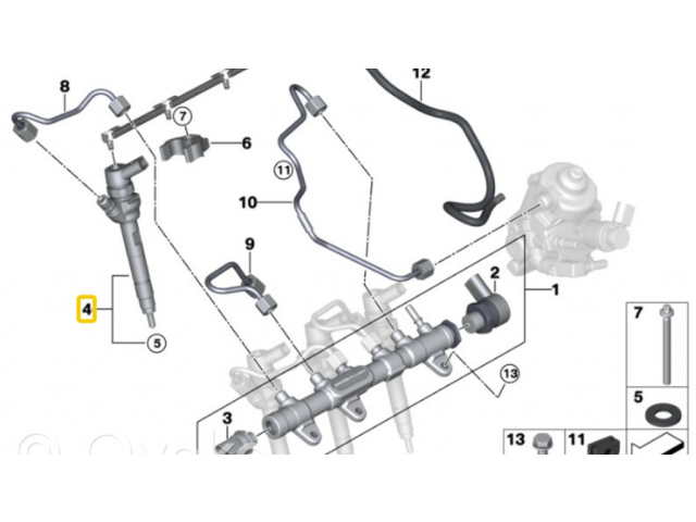 Vstřikovač 13538514146, 13538579234 BMW 1 F40 pro naftový motor 2.0