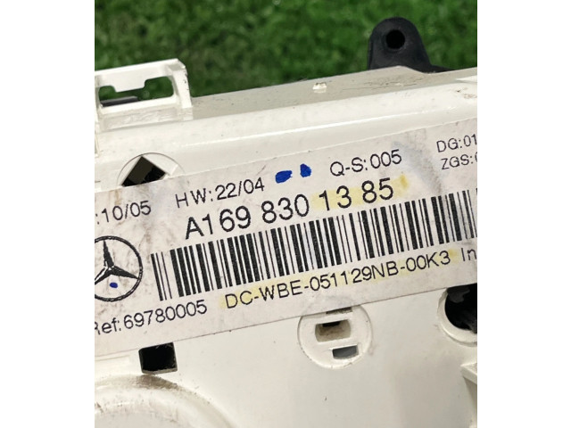 Блок управления климат-контролем A1698301385, 69780005   Mercedes-Benz A W169