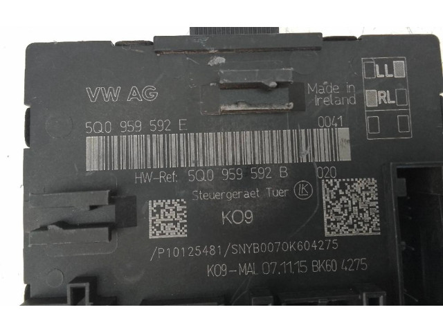 Блок управления 5Q0959593E   Audi RS3