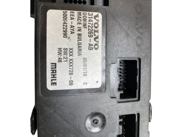 Блок управления кондиционера воздуха / климата/ печки (в салоне)     31472269    Volvo XC90 