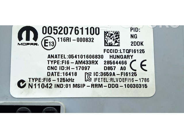 Pojistková skříňka Řídící jednotka BSM 00520761100-N11042, MOPAR   Fiat Doblo 2018