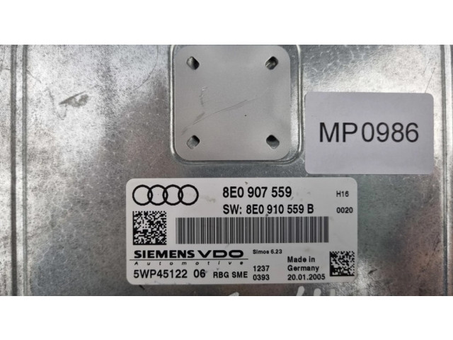 Řídící jednotka 5WP45122, 8E0907559 Audi A4 S4 B7 8E 8H 2005