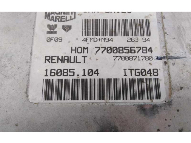 Блок управления двигателя 7700856784, 16085104 Renault Twingo I
