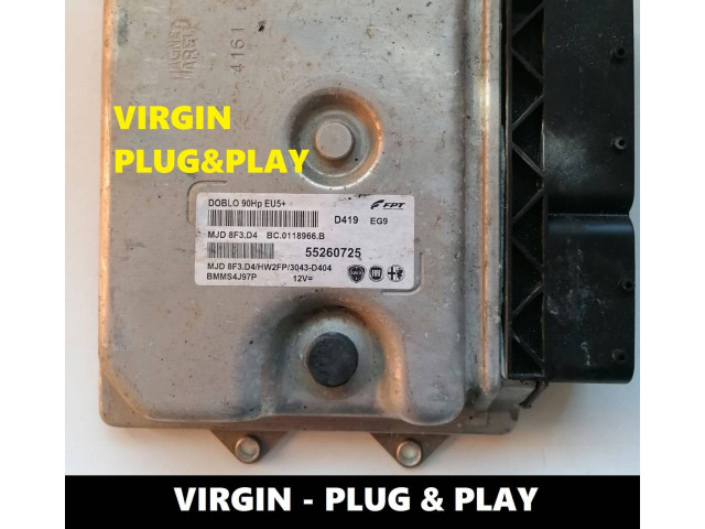 Блок управления двигателем Блок управления MJD8F3D4, 55260725   Opel Combo D