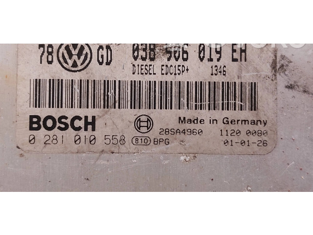 Řídící jednotka 0281010558, 28SA4960 Volkswagen PASSAT B5.5 2000