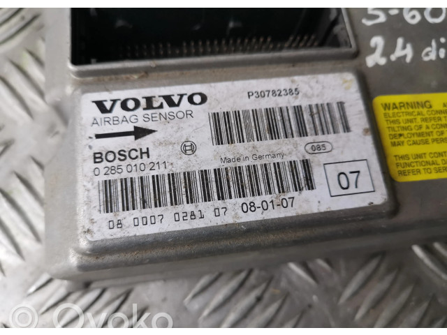 Блок подушек безопасности 0285010211, P30782385   Volvo S60