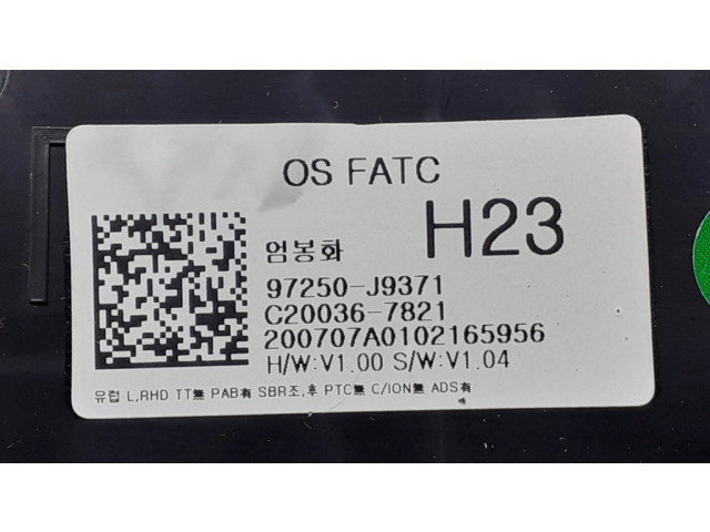 Блок управления климат-контролем 97250J9371 Hyundai Kona