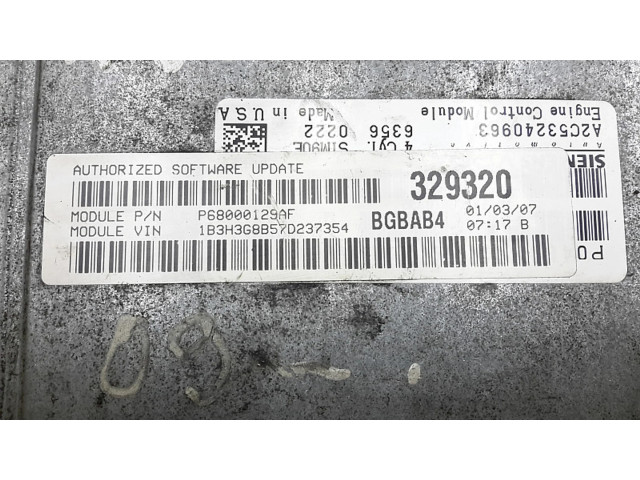 Řídící jednotka Dodge Caliber 2007